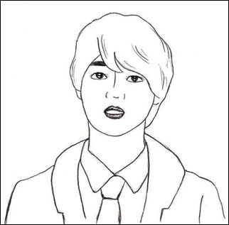 학생들과 이야기 나누는 민우. ⓒ최선영