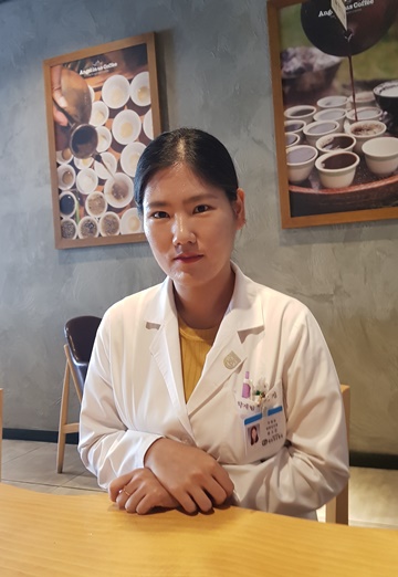 대전성모병원 약제팀에서 2년 넘게 보조업무를 담당하고 있는 배소정씨. ⓒ에이블뉴스