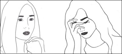 이야기 나누는 지원과 인애. ⓒ최선영