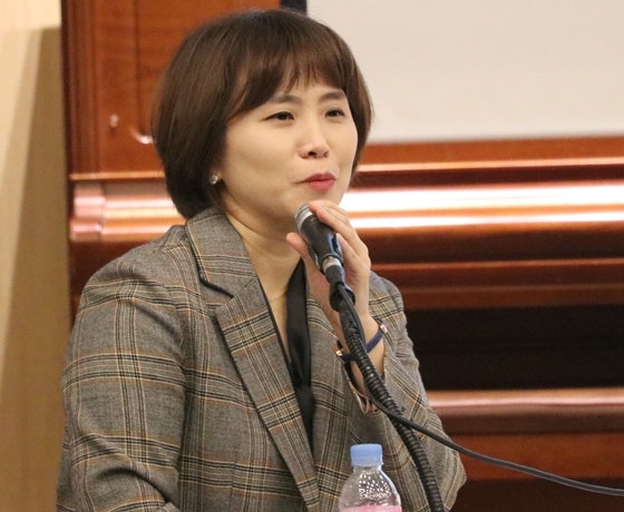 10일 국회도서관 지하강당에서 육아정책연구소 주최로 열린 '장애영유아 정책 개선을 위한 토론회'에서 박창현 육아정책연구소 부연구위원이 발언하고 있다. ⓒ에이블뉴스 