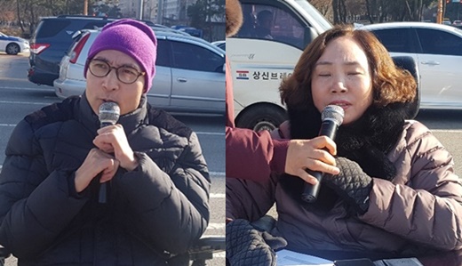 (왼쪽부터)서울시장애인자립생활센터총연합회 황백남 대표, 은평늘봄장애인자립생활센터 김선윤 소장.ⓒ에이블뉴스