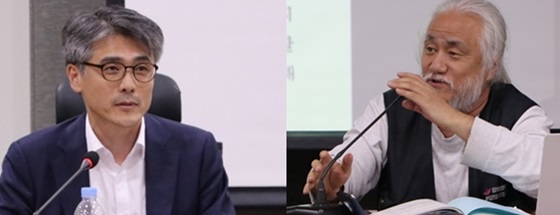 22일 국회 의원회관 제9간담회실에서 '장애인 시설수용의 국가책임과 탈시설 절차적 권리보장'을 주제로 열린 장애인 탈시설 정책토론회에서 은종군 중앙장애인권익옹호기관장(사진 좌)과 박경석 전국장애인차별철폐연대 상임공동대표가 발언하고 있다. ⓒ에이블뉴스