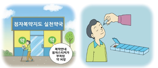 시각장애인 약물사고 행동요령.ⓒ경기도소방재난본부